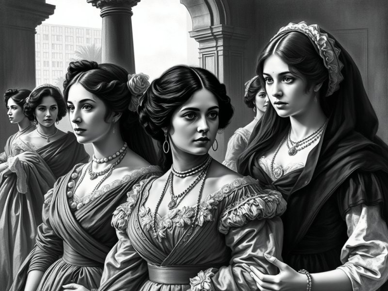 European Women in White Calcutta